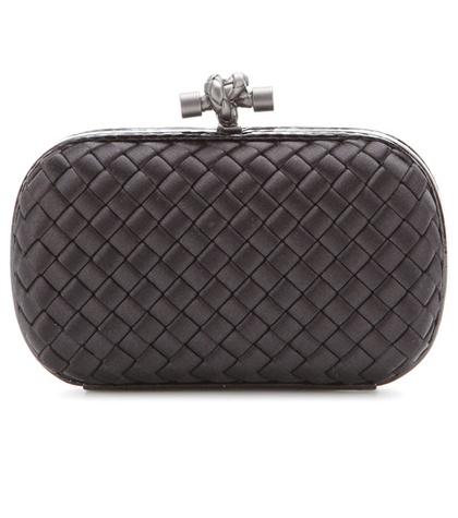 Balenciaga Knot Snake-trimmed Satin Box Clutch