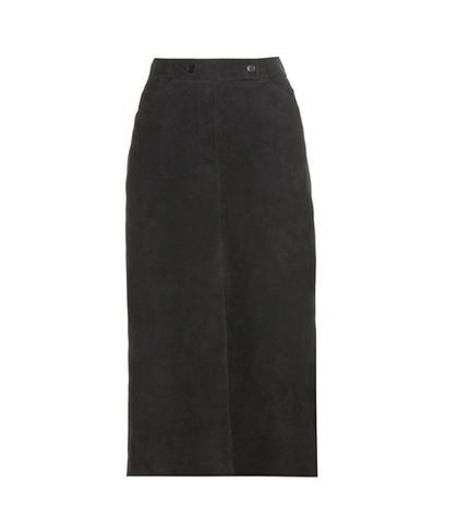 Haider Ackermann Suede Midi Skirt