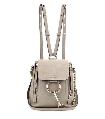 Dolce & Gabbana Faye Mini Leather And Suede Backpack