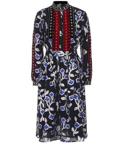 Prada Metallic Embroidered Dress