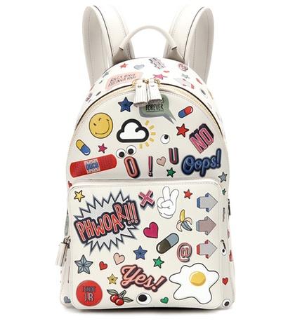 Salvatore Ferragamo All Over Wink Mini Leather Backpack
