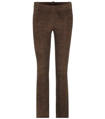 Saint Laurent Jagger Suede Trousers