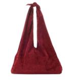 Prada Bindle Knot Suede Shoulder Bag