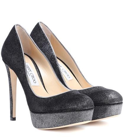 Vince Ellis 120 Velvet Plateau Pumps