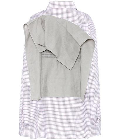 Army By Yves Salomon Checked Cotton Shirt