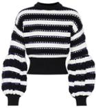 Self-portrait Cotton And Wool-blend Sweater