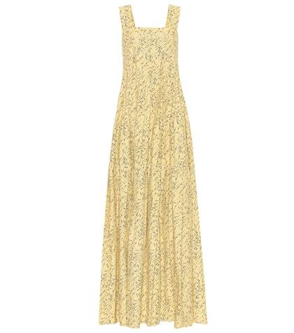 Plan C Printed Poplin Maxi Dress