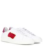 Anya Hindmarch Love And Kisses Leather Sneakers