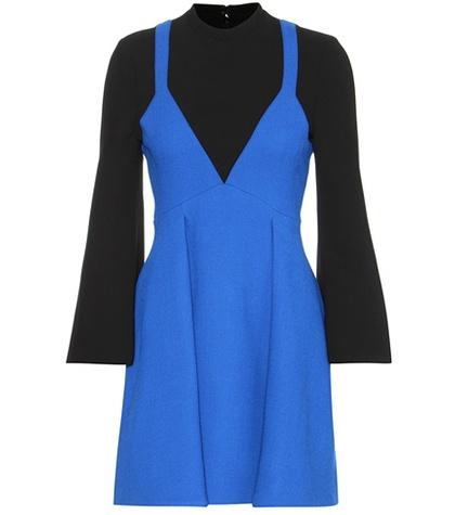 Victoria Victoria Beckham Mock Top Wool Dress