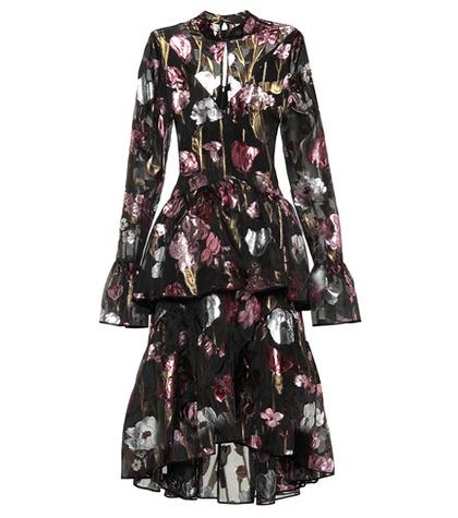 Erdem Bronte Floral Silk-blend Midi Dress
