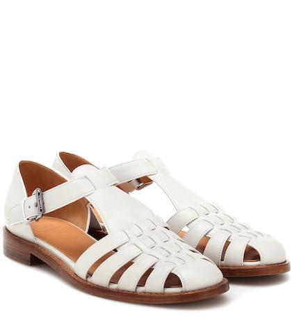 Gianvito Rossi Kelsey Leather Sandals
