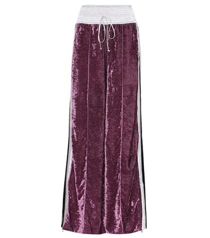 Off-white Velvet Track Pants