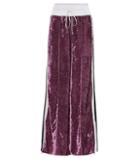 Off-white Velvet Track Pants