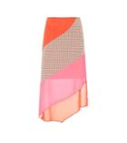 Gucci Bella Paneled Crêpe Skirt