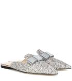 Jimmy Choo Galaxy Flat Glitter Slippers