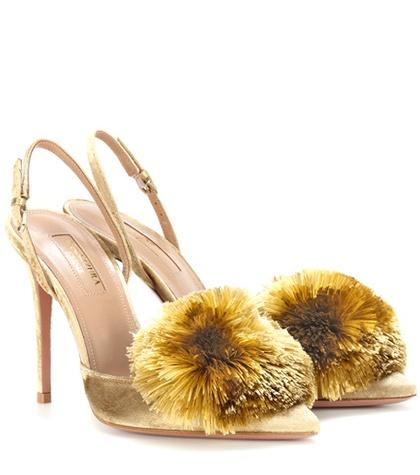 Aquazzura Exclusive To Mytheresa.com – Powder Puff 105 Velvet Pumps