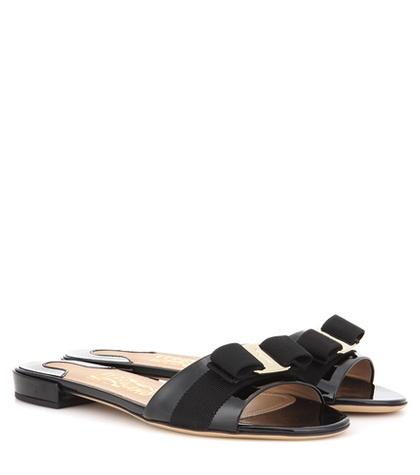 Salvatore Ferragamo Gil Patent Leather Sandals