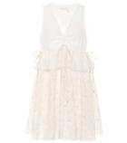 See By Chlo Lace And Cotton Minidress