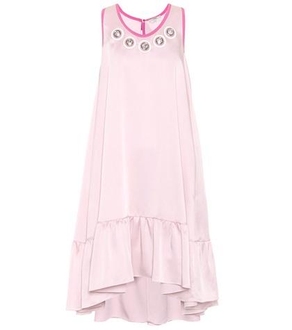 Fendi Exclusive To Mytheresa.com – Embellished Satin Dress
