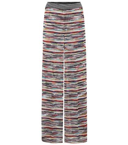 Missoni Striped Knit Wide-leg Pants