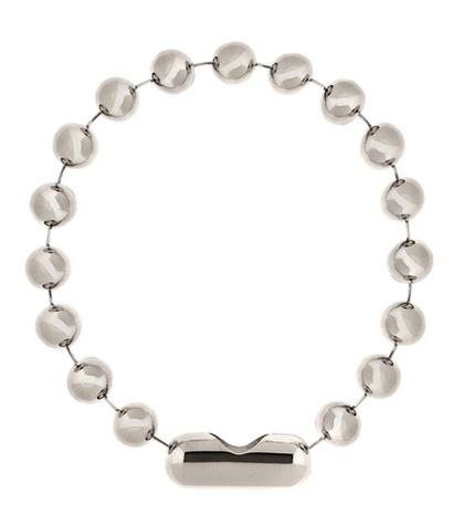 Balenciaga Metal Pearl Necklace