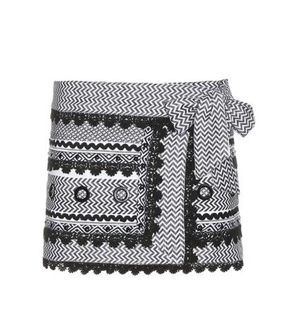 Dodo Bar Or Embellished Cotton Miniskirt