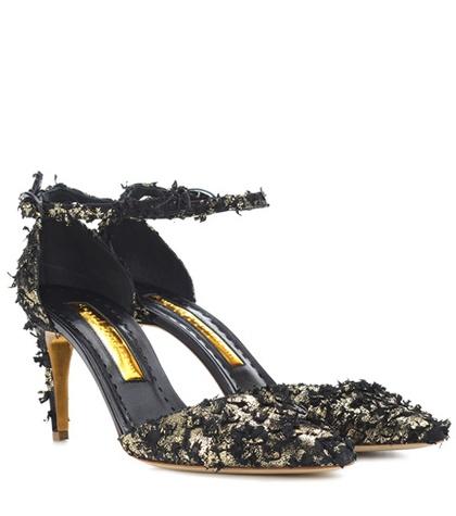 Rupert Sanderson Calleen Venus Suede Pumps