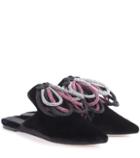 Emilio Pucci Cannoli Embellished Velvet Slippers