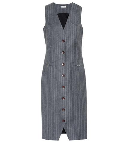 Altuzarra Naomi Pinstripe Wool-blend Dress