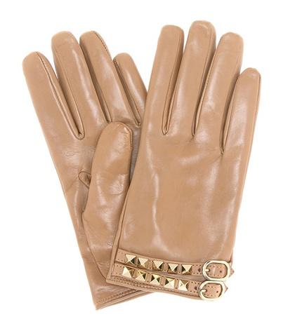 Valentino Valentino Garavani Rockstud Leather Gloves