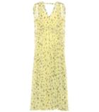 Lee Mathews Floral Silk Dress