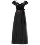 Valentino Embellished Velvet And Tulle Gown