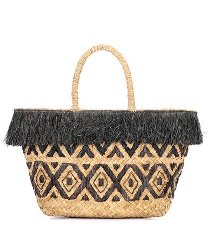 Kayu Lilian Sea Grass And Raffia Tote