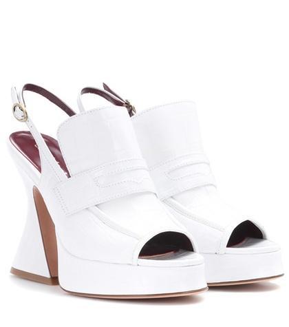 Sies Marjan Ellie Leather Sling-back Pumps