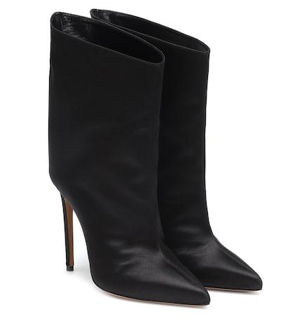 Alexandre Vauthier Alex Low Satin Ankle Boots