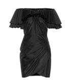 Alessandra Rich Ruffled Silk-blend Minidress