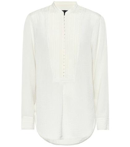 Rag & Bone Alfie Striped Silk-blend Shirt