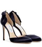 Jimmy Choo Kay 100 Satin Pumps