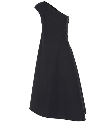 The Row Asymmetric Cotton Midi Dress