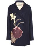 Valentino Embellished Virgin Wool Coat