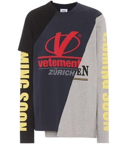Vetements Patchwork Cotton T-shirt