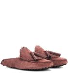 Prada Gommino Suede Slippers