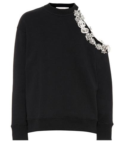 See By Chlo Dna Crystal Cotton Sweatshirt