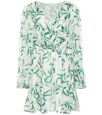 Caroline Constas Olena Printed Silk Chiffon Dress