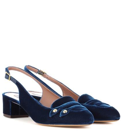 Tabitha Simmons Exclusive To Mytheresa.com - Ines Velvet Sling-back Pumps