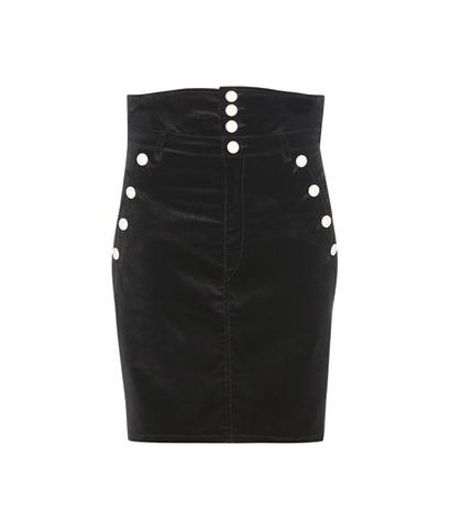 Isabel Marant Nelly Velvet High-rise Skirt