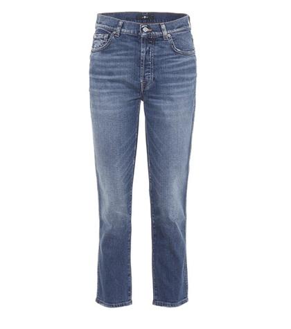 7 For All Mankind Edie High-waisted Straight-leg Jeans