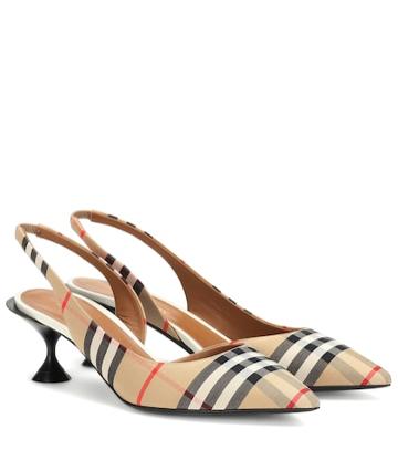 Burberry Vintage Check Slingback Pumps