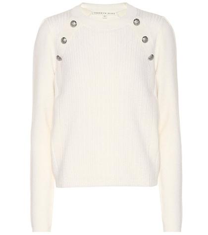 Veronica Beard Simi Embellished Wool Sweater