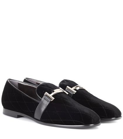 Tod's Velvet Loafers